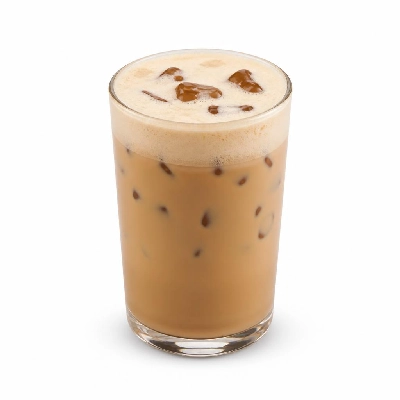 Costa Coffee Iced Popcorn Cappuccino Made with Soya Milk Medio Takeaway