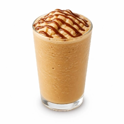 Costa Creamy Coolers Caramel Fudge Cooler Made with Soya Milk Medio Both