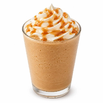 Costa Creamy Coolers Caramel Fudge Cooler Made with Whole Milk Primo Both