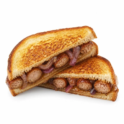 Costa Cumberland Sausage with Red Onion Toastie