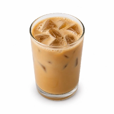 Costa Drinks Coffee Iced Caramel Latte Made with Full Fat Milk Medio