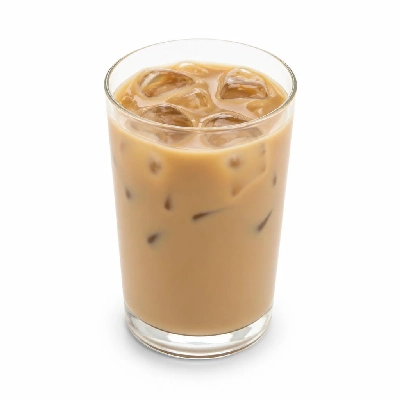 Costa Drinks Coffee Iced Caramel Latte Made with Skimmed Milk Medio