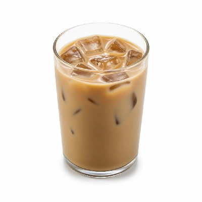 Costa Drinks Coffee Iced Gingerbread Latte Made with Skimmed Milk Medio