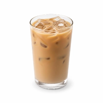 Costa Drinks Coffee Iced Gingerbread Latte Made with Soya Milk Medio