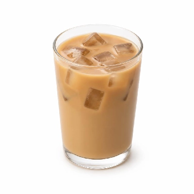 Costa Drinks Coffee Iced Hazelnut Latte Made with Skimmed Milk Medio