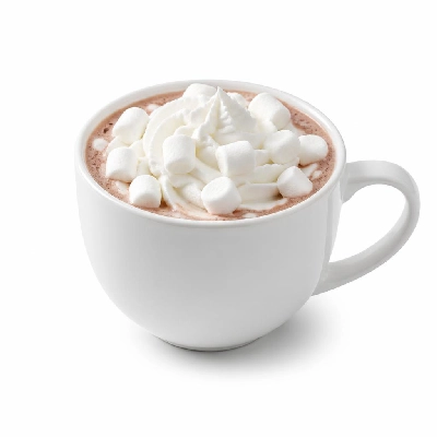 Costa Drinks Hot Chocolate with Marshmallows & Whipped Cream Made with Full Fat Milk Medio
