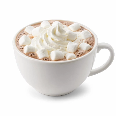 Costa Drinks Hot Chocolate with Marshmallows & Whipped Cream Made with Full Fat Milk Primo