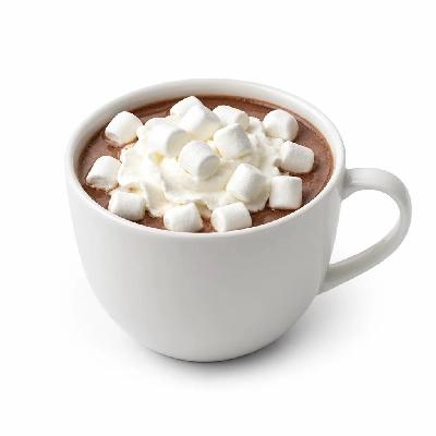Costa Drinks Hot Chocolate with Marshmallows & Whipped Cream Made with Skimmed Milk Primo