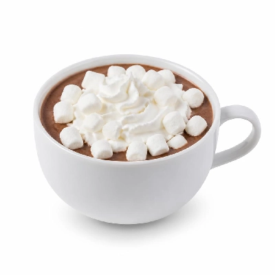 Costa Hot Chocolate with Marshmallows and Whipped Cream Made with Skimmed Milk Primo Dine In