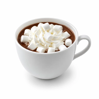 Costa Hot Chocolate with Marshmallows and Whipped Cream Made with Skimmed Milk Primo Takeaway