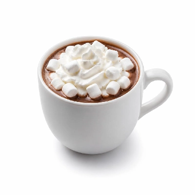 Costa Hot Chocolate with Marshmallows and Whipped Cream Made with Soya Milk Massimo Takeaway