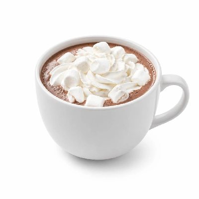 Costa Hot Chocolate with Marshmallows and Whipped Cream Made with Soya Milk Medio Dine In
