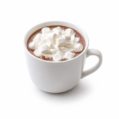 Costa Hot Chocolate with Marshmallows and Whipped Cream Made with Soya Milk Medio Takeaway