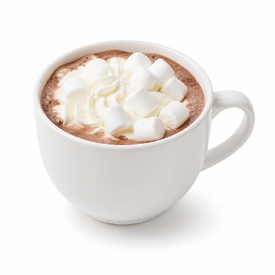 Costa Hot Chocolate with Marshmallows and Whipped Cream Made with Soya Milk Primo Takeaway