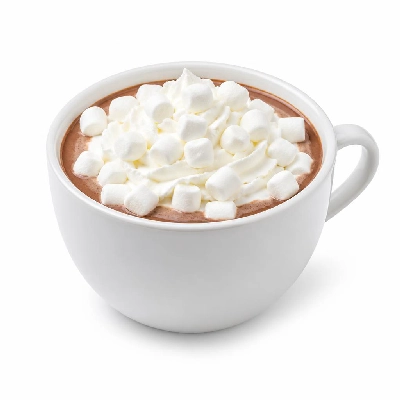 Costa Hot Chocolate with Marshmallows and Whipped Cream Made with Whole Milk Primo Dine In