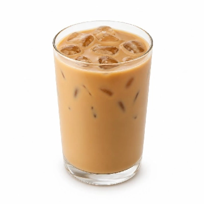 Costa Poured over Ice Caramel Latte Cooler Made with Skimmed Milk Massimo Both