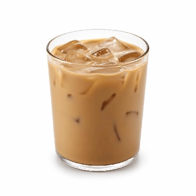 Costa Poured over Ice Caramel Latte Cooler Made with Skimmed Milk Primo Both