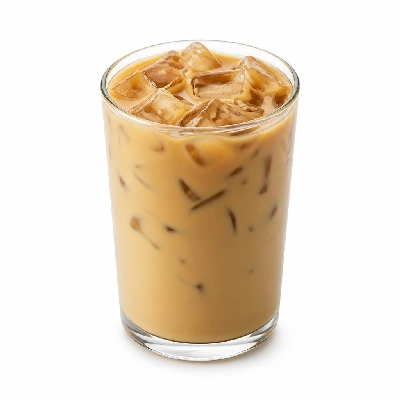Costa Poured over Ice Caramel Latte Cooler Made with Whole Milk Massimo Both