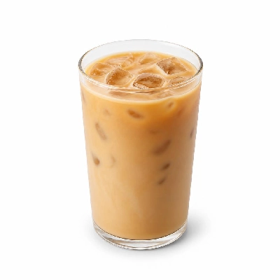 Costa Poured over Ice Caramel Latte Cooler Made with Whole Milk Medio Both