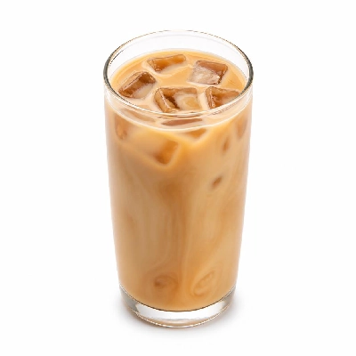 Costa Poured over Ice Caramel Latte Cooler Made with Whole Milk Primo Both