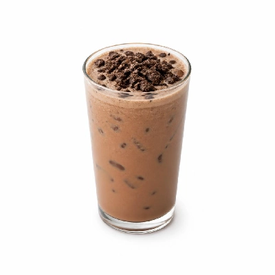 Costa Poured over Ice Double Choc Cookie Mocha Cooler Made with Skimmed Milk Primo Both