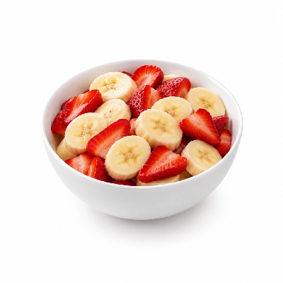 Country Buffet Banana Strawberry Salad with Strawberries