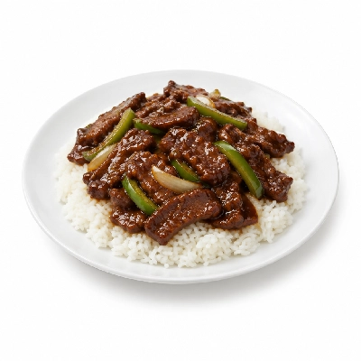 Country Buffet Entrees Mongolian Beef with Rice