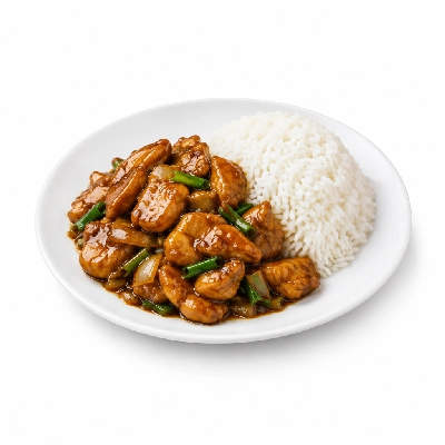 Country Buffet Entrees Mongolian Chicken with Rice