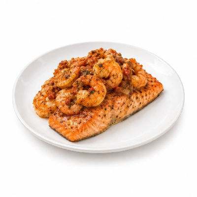 Country Buffet Entrees Salmon with Creole Shrimp