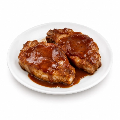 Country Pride Baked Pork Chops in BBQ Gravy