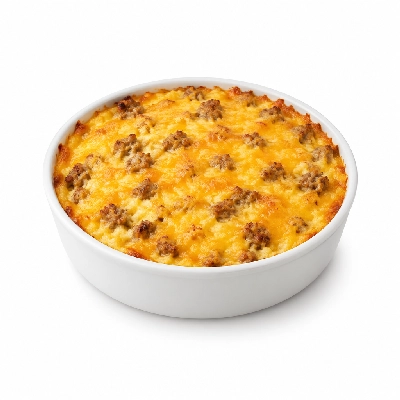 Country Pride Cheesy Grits and Sausage Casserole
