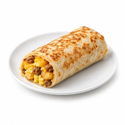 Country Pride Fat Breakfast Burrito (Iron Skillet)