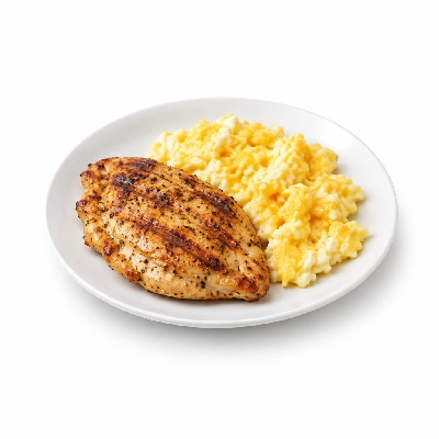 Country Pride Grilled Chicken and Eggs