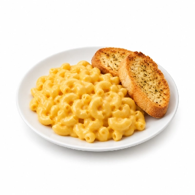 Country Pride Mac and Cheese with Garlic Bread