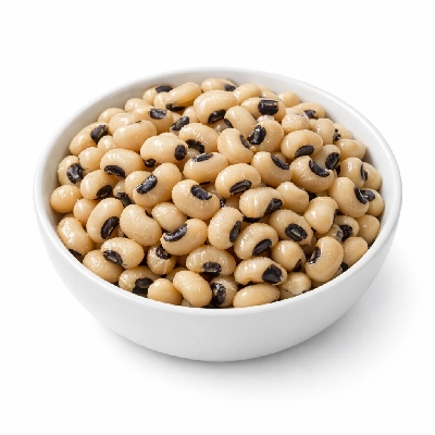 Cowpeas blackeyes immature seeds cooked boiled drained with salt