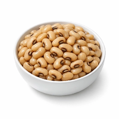 Cowpeas catjang mature seeds cooked boiled with salt