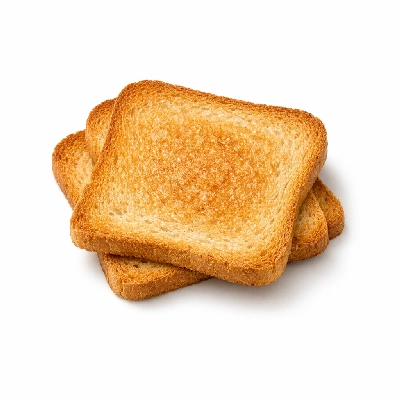 Crackers melba toast plain without salt