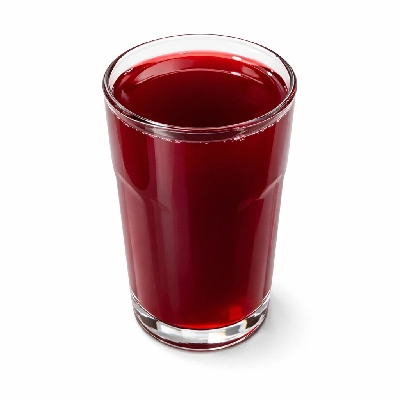 Cranberry juice cocktail frozen concentrate prepared with water
