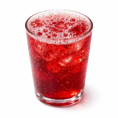 Cranberry juice with soda