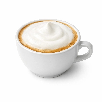 Cream-topped latte