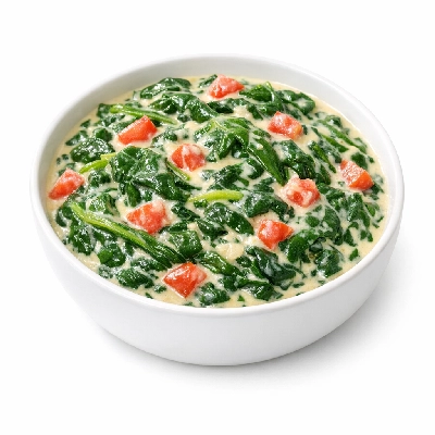 Creamed Spinach with Tomatoes