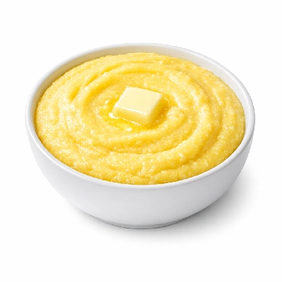 Creamy polenta with butter