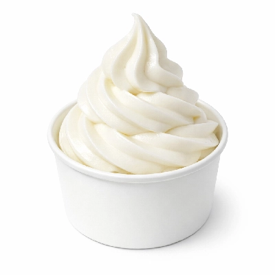 Creamy soft serve ice cream