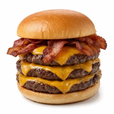 Culver's Butterburgers Cheddar with Bacon Triple