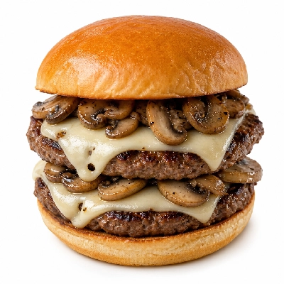 Culver's Butterburgers Mushroom & Swiss Double