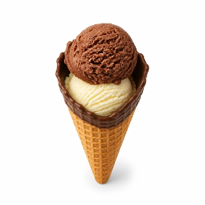 Culver's Chocolate Dipped Waffle Cone 2 Scoop