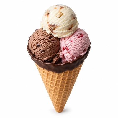 Culver's Chocolate Dipped Waffle Cone 3 Scoop