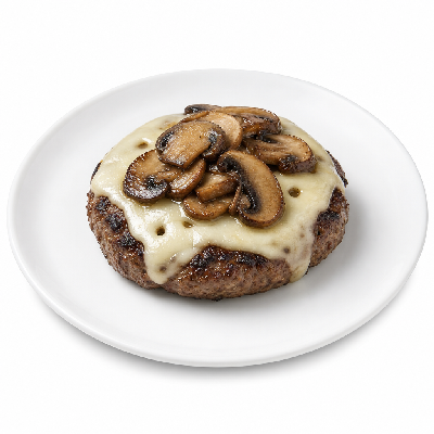 Culver's Mushroom Swiss with No Bun Single Patty
