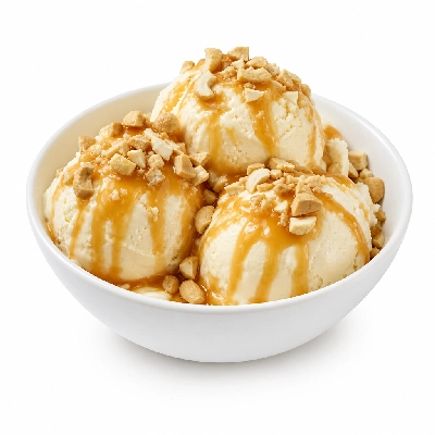 Culver's Sundaes Caramel Cashew 3 Scoop