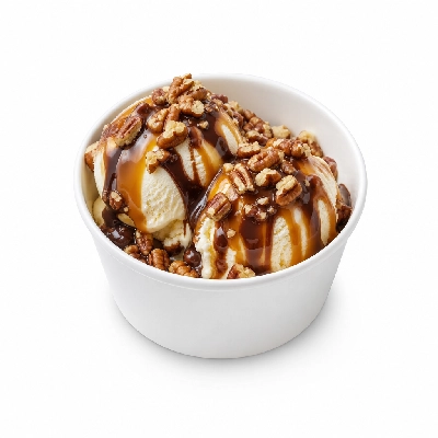 Culver's Sundaes Turtle 2 Scoop
